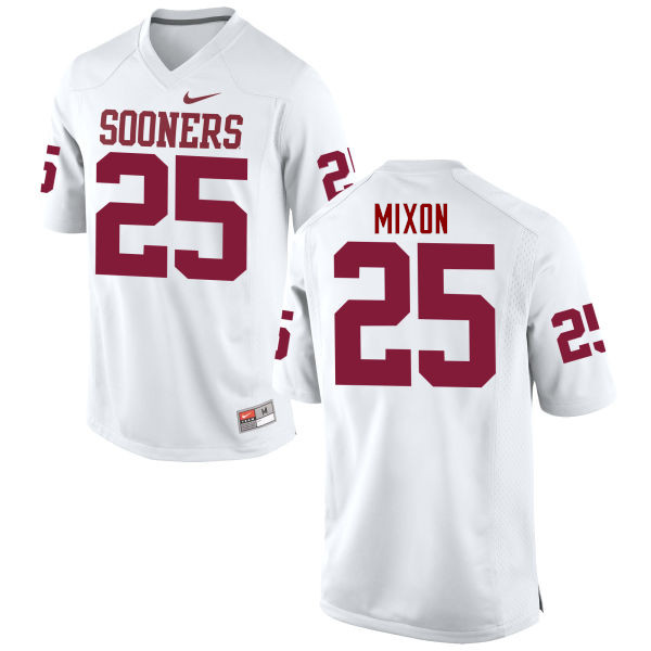 Oklahoma Sooners #25 Joe Mixon College Football Jerseys Game-White